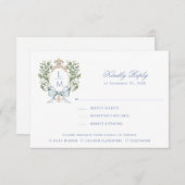 Bladkam met boog bedankkaart (Voorkant / Achterkant)