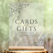 Bladkunst bruiloft donkergrijze witte kaarten en g acryl bord