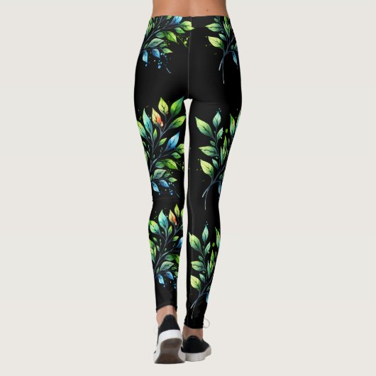 Bladkunst Leggings (Achterkant)