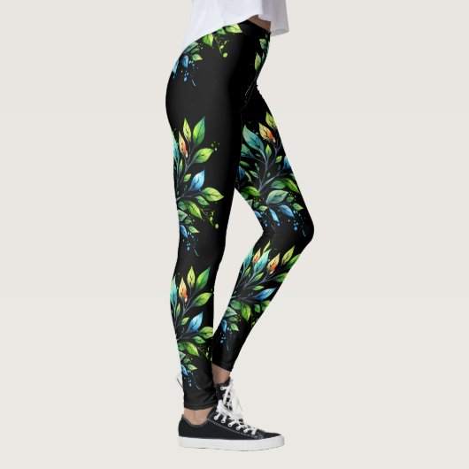 Bladkunst Leggings (Rechts)