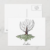 bladloos briefkaart (Voorkant / Achterkant)