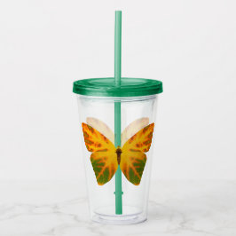bladluzervlinder 1 acryl drinkbeker