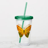 bladluzervlinder 1 acryl drinkbeker (Achterkant)