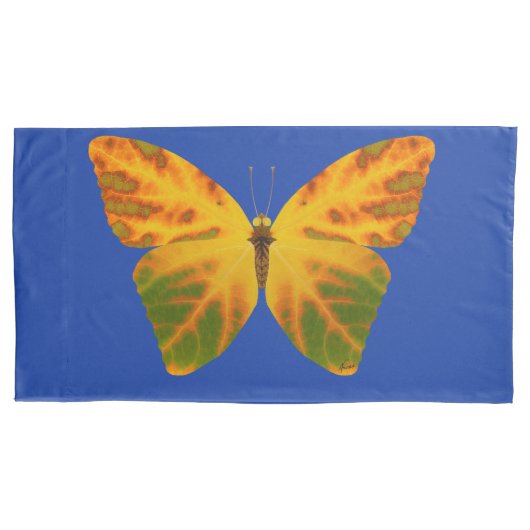 bladluzervlinder 1 kussensloop (Voorkant-Links)