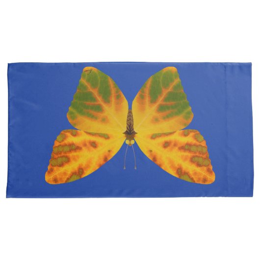 bladluzervlinder 1 kussensloop (Voorkant-Rechts)