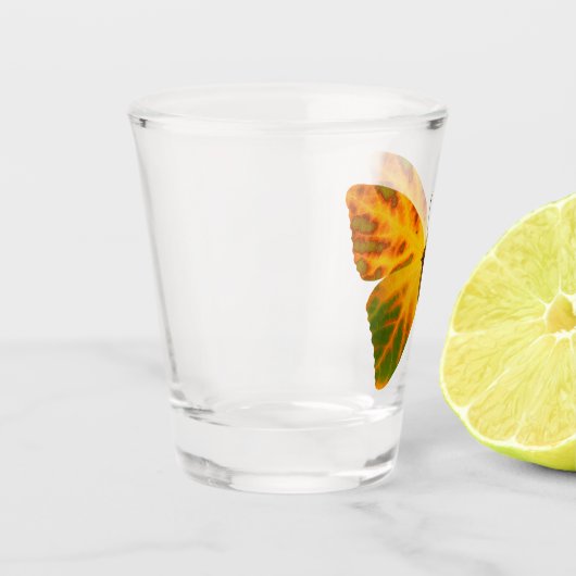 bladluzervlinder 1 shot glas (Links)