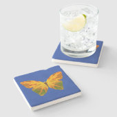 bladluzervlinder 1 stenen onderzetter (Zijkant)