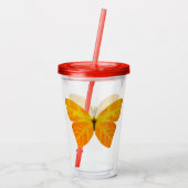bladluzervlinder 3 acryl drinkbeker (Achterkant)