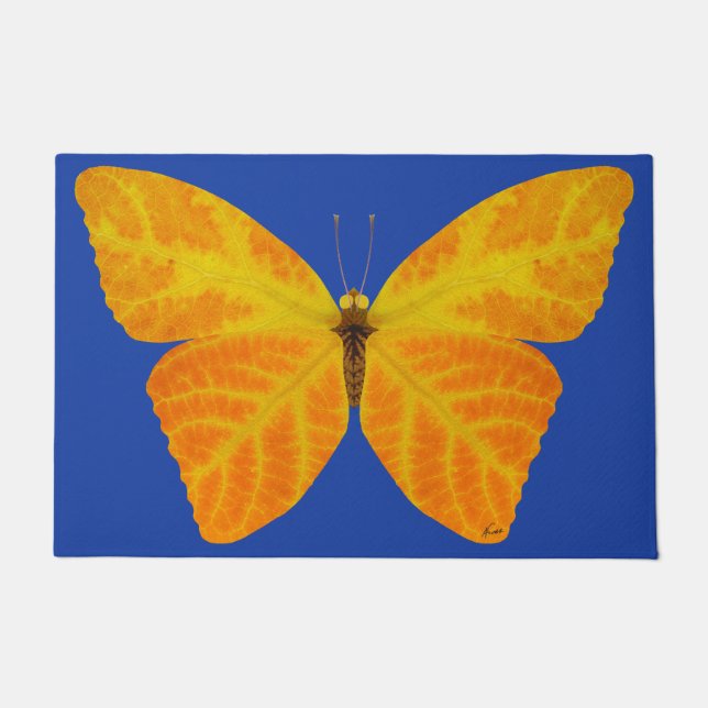 bladluzervlinder 3 deurmat (Voorkant)