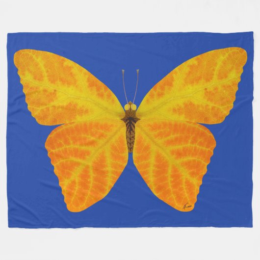 bladluzervlinder 3 fleece deken (Voorkant (Horizontaal))