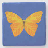 bladluzervlinder 3 stenen onderzetter (Voorkant)