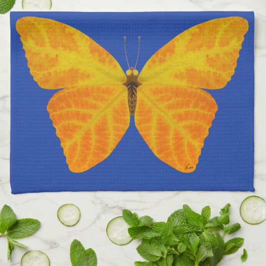 bladluzervlinder 3 theedoek (Gevouwen)