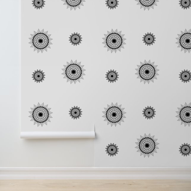 Bladmandala Behang (Applicatie)