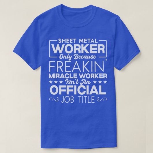 Bladmetaalarbeider Handyman T-shirt (Design voorkant)