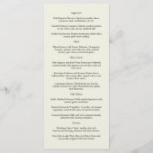  bladmotief menu (Achterkant)