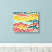 bladmozaïek canvas afdruk (Insitu (Houten vloer))