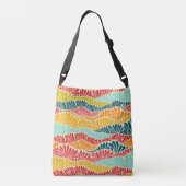 bladmozaïek crossbody tas (Achterkant)