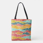 bladmozaïek tote bag (Achterkant)