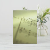 Bladmuziek 1 kaart (Staand voorkant)