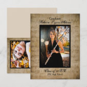 Bladmuziek Afstuderen aankondiging - Post Kaart (Voorkant / Achterkant)