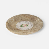  Bladmuziek Antiek Roos Cake Paper Borden Papieren Bordje (Gekanteld)