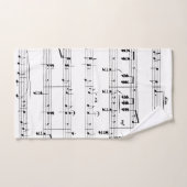 Bladmuziek Bad Handdoek (Handdoek)