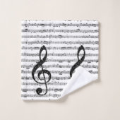 Bladmuziek Bad Handdoek (Wasdoekje)
