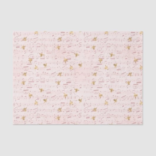  Bladmuziek en Bijen Tissuepapier (Voorkant)