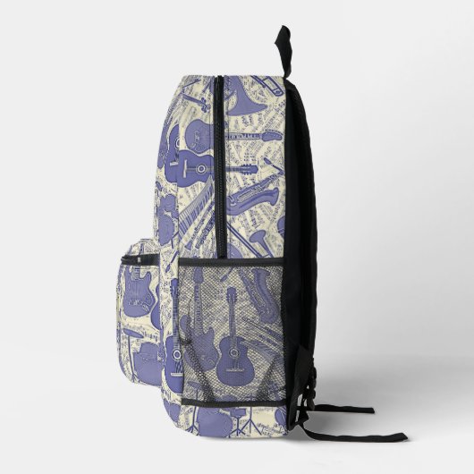 Bladmuziek en Instrumenten VioletCream ID481 Bedrukte Rugzak (Rechts)