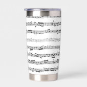 Bladmuziek gepersonaliseerd geïsoleerde drinkbeker (Rechts)