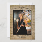 Bladmuziek met Foto's - Afstuderen Aankondiging (Voorkant)