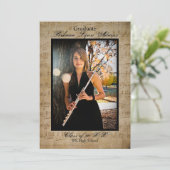 Bladmuziek met Foto's - Afstuderen Aankondiging (Staand voorkant)