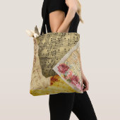 bladmuziek Musical Notes Canvas tas (Dichtbij)