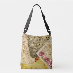  bladmuziek Musical Notes Canvas tas