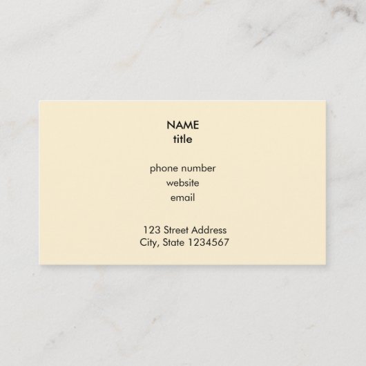 Bladmuziek Musical Notes Score Visitekaartje (Achterkant)