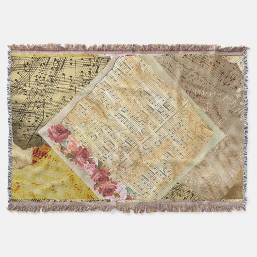  Bladmuziek Muzieknoten Deken (Voorkant)