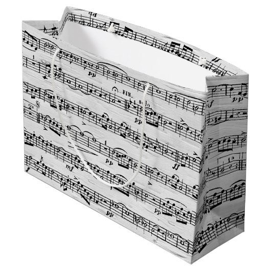 Bladmuziek op Berkboom Groot Cadeauzakje (Achterkant Gekanteld)