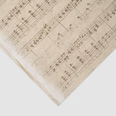 Bladmuziek op een vervaagde Tan  achtergrond Tissuepapier (Detail)