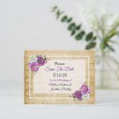 Bladmuziek Paarse Roos Het Briefkaart Datum opslaa (Staand voorkant)