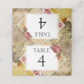  Bladmuziek, Piano Musical Notes Rozen Plaatskaartje (Buitenkant ongevouwen)