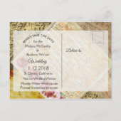  Bladmuziek & Roos De datum Briefkaart opslaan (Achterkant)