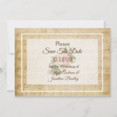 Bladmuziek Roze roos Bewaar de datum  Kaart (Voorkant)