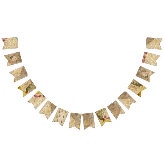  Bladmuziek Roze Rose Party Flag Banner (Alle)