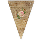 Bladmuziek Roze Rose Party Flag Banner (Tweede vlag)