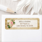  Bladmuziek Roze Rozen Adresetiketten Etiket (Insitu)