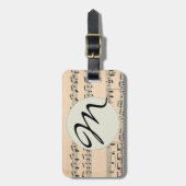  Bladmuziek Score Opmerkingen Bagagelabel (Voorkant verticaal)