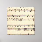  Bladmuziek Score Opmerkingen Canvas Afdruk (Voorkant)