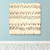  Bladmuziek Score Opmerkingen Canvas Afdruk (Insitu (Houten vloer))