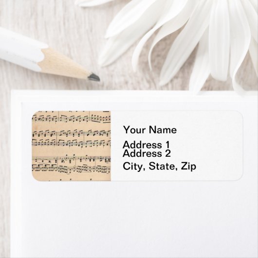  Bladmuziek Score Opmerkingen Etiket (Insitu)