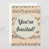 Bladmuziek Score Opmerkingen Kaart (Voorkant / Achterkant)